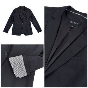 Banana Republic Black Single-Button Blazer